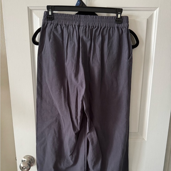 ECupper, S, Cropped, Wide Leg Pants, Dark Gray, elastic waist…NWT - Picture 2 of 6